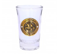 Stikliukas su Lietuvos herbu Stikliukas su Lietuvos herbu